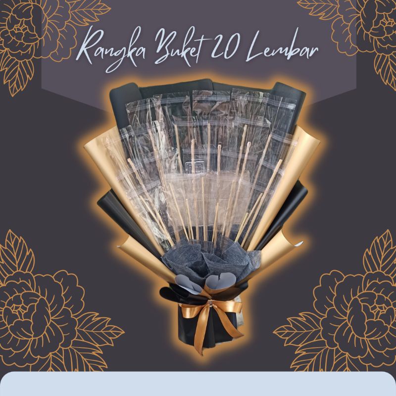 Rangka Buket Uang 20 lembar/ buket uang kosong / buket uang wisuda