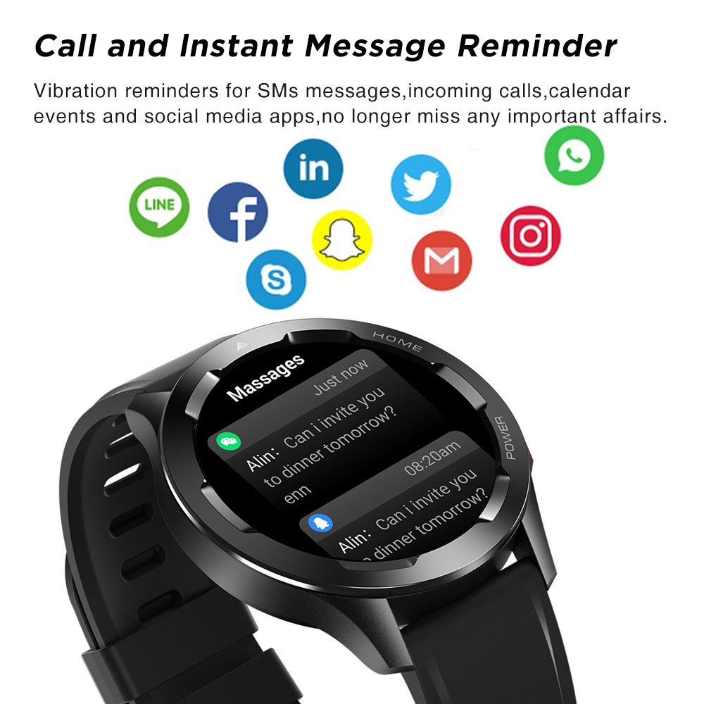 Jam Tangan Pria Wanita Digital Smartwatch Smartwatch Bluetooth Call/ Body Temperature /Customize Watch Wajah Berlaku Android iOS/wallpaper custom Heart Rate blood pressure monitor
