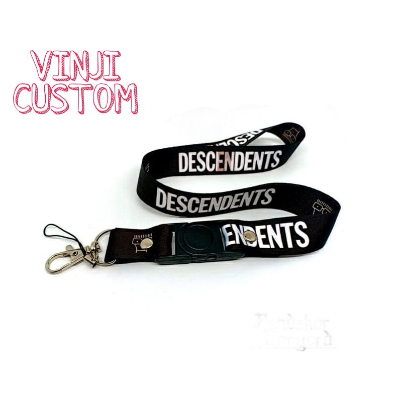 

Lanyard DESCENDANTS tali lanyard DISTRO gantungan kunci name tag id card kartu nama / tali lanyard gantungan leher
