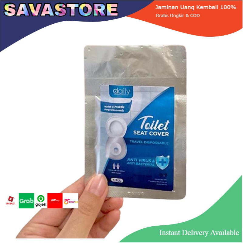 DAILY TOILET SEAT COVER DISPOSABLE ALAS DUDUK KLOSET ANTIBACTERIAL