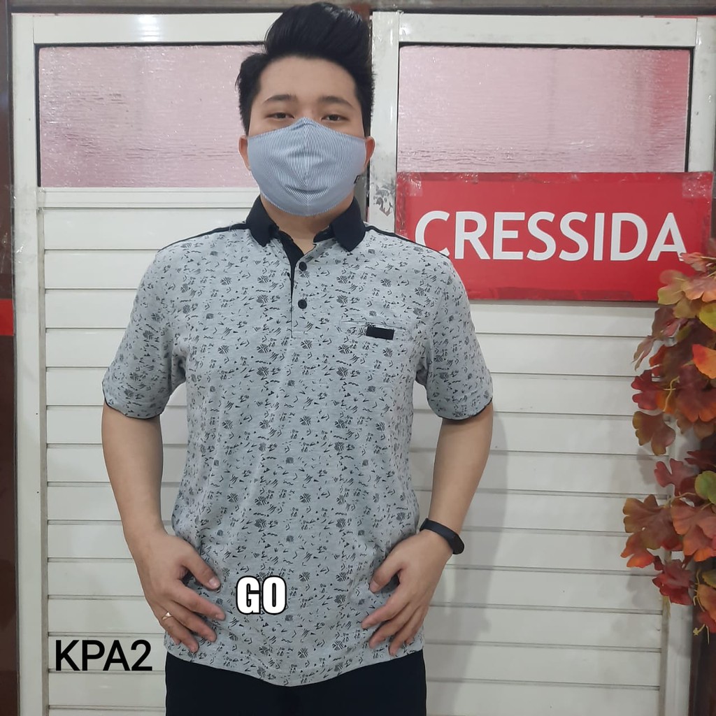 gof KPA CRESSIDA KAOS POLO T-Shirt Cowok Pakaian Pria Lengan Pendek Baru