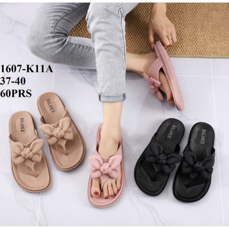 Sandal Jelly Wanita/Sandal Flat Jepit Pita Anisha Balance Import 1607 - K11A