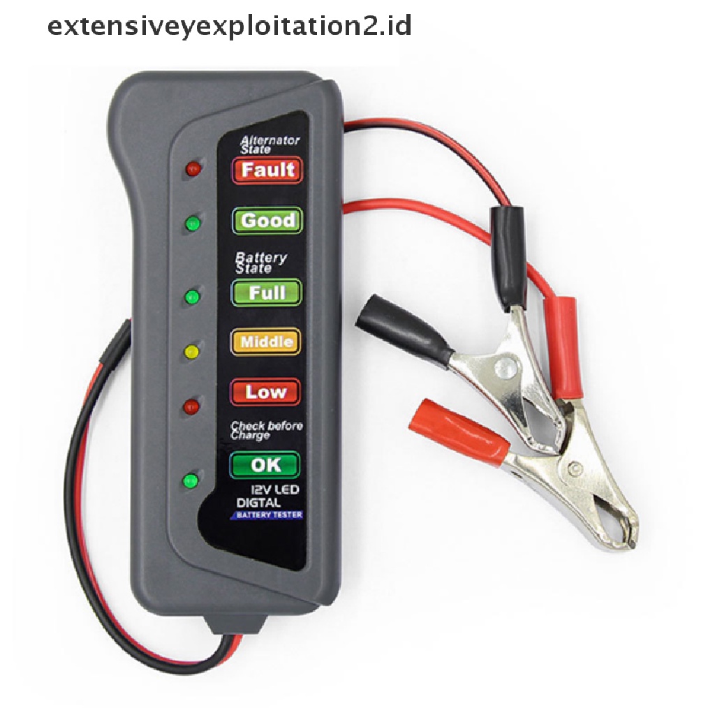 (Hotter1) 12v 6led Digital Car Battery Tester Diagnostik