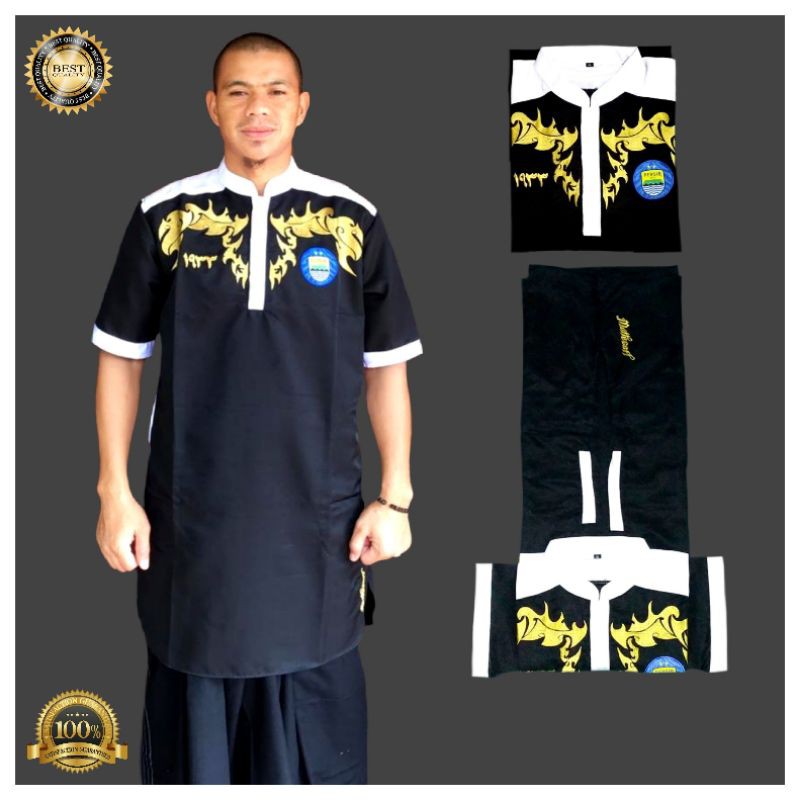 Gamis persib / Gamis muslim pria / Gamis pakistan persib / Koko pakistan / Koko persib muslim bordir terlaris