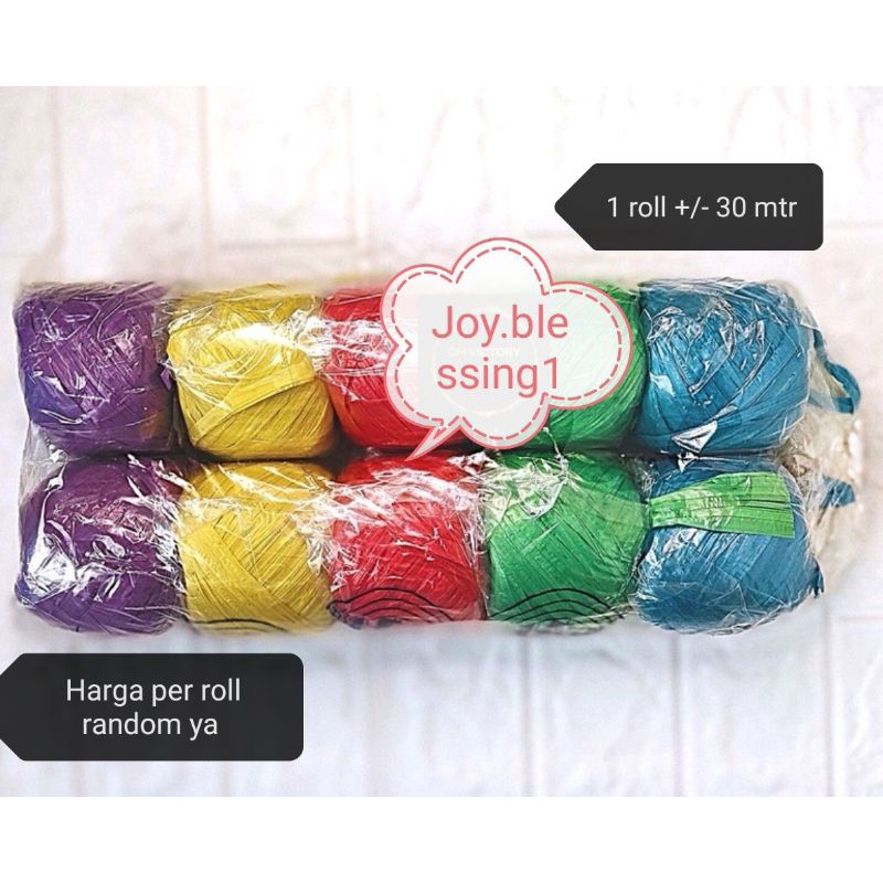 

TALI RAFIA plastik PER ROLL RANDOM