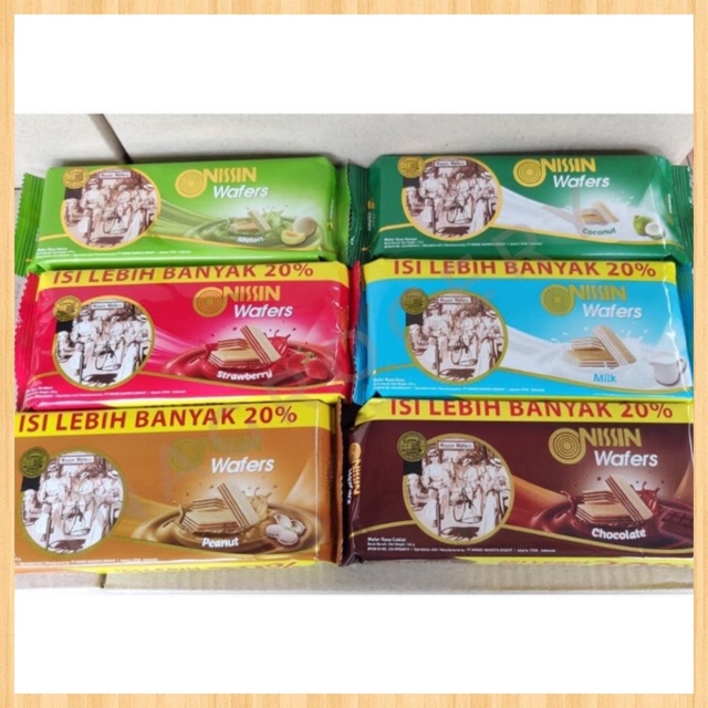 

Nissin Wafer all variant 110gr coklat / peanut/ milk / stoberi