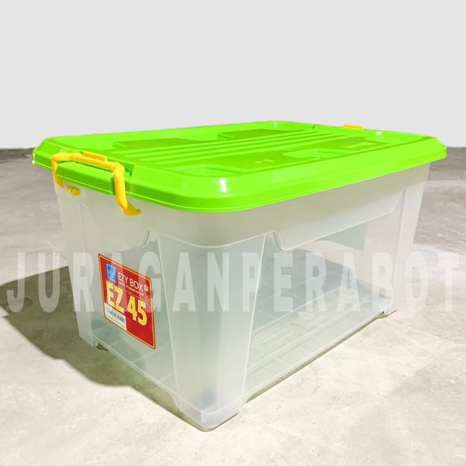 Box container plastik transparan ezy box 45L