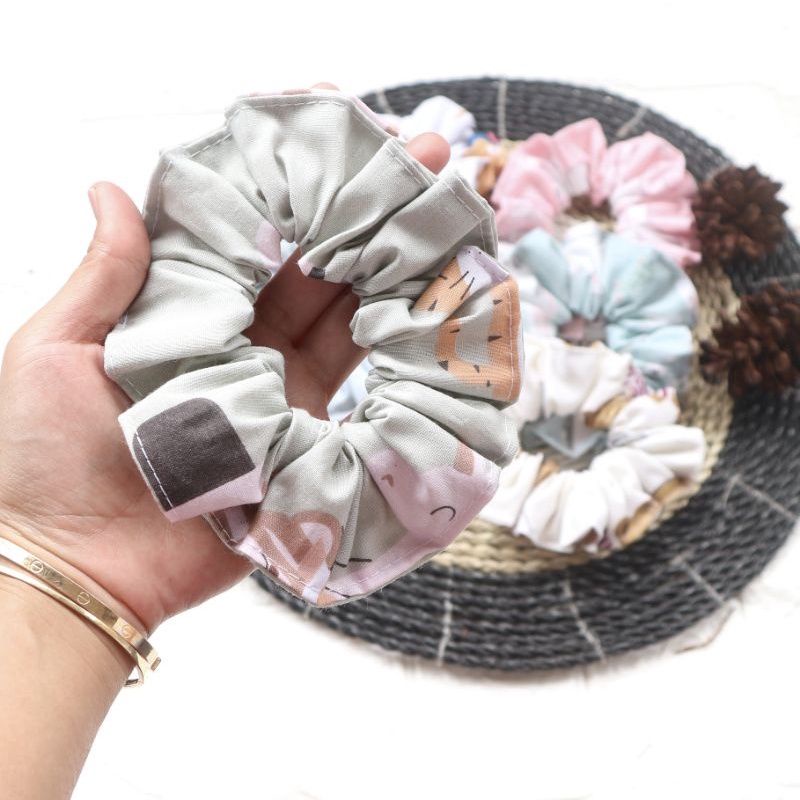 ikat rambut korea scrunchie aesthetic