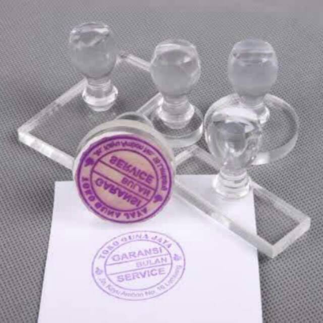 Stempel runaflek gagang Kristal