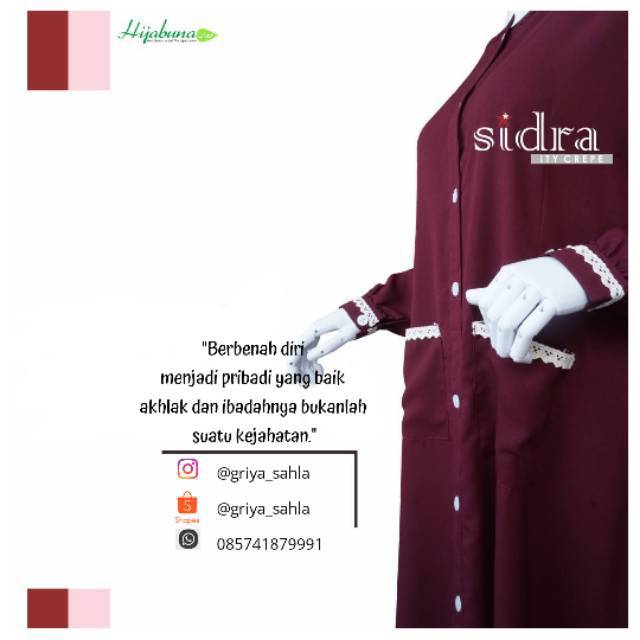 Gamis set Sidra by Hijabuna