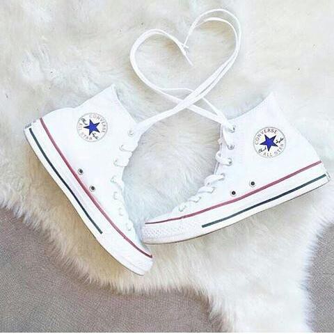 JUAL sepatu converse tinggi putih TERBARU