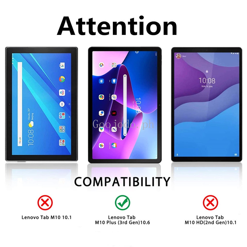 3 Pak Pelindung Layar Tempered Glass Anti Gores / Sidik Jari Untuk Lenovo Tab M10 Plus 3rd Gen 10.6 &quot;(2022)