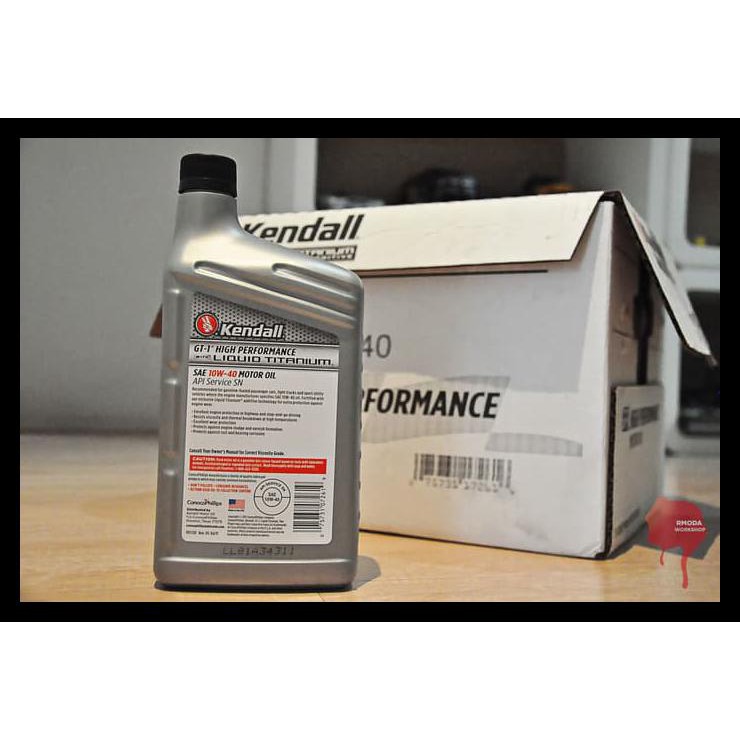 Promo Oli Kendall Gt-1 Synthetic Blend Sae 10W40 W/ Liquid Titanium Additive Best Seller 