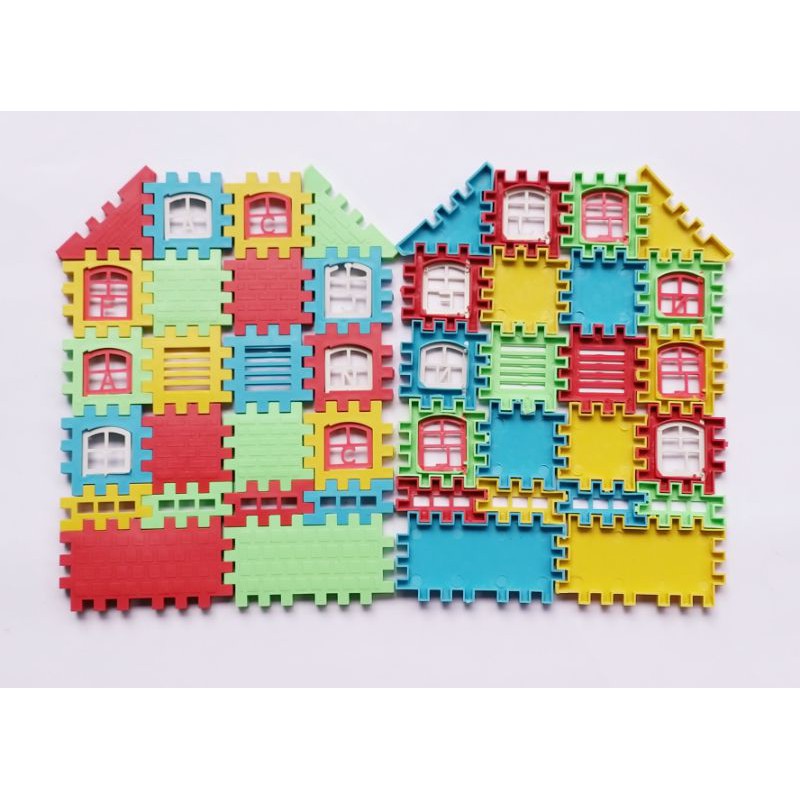 Funny Blocks / Building Block Balok Rumah Rumahan Edukasi Anak Mainan Murah