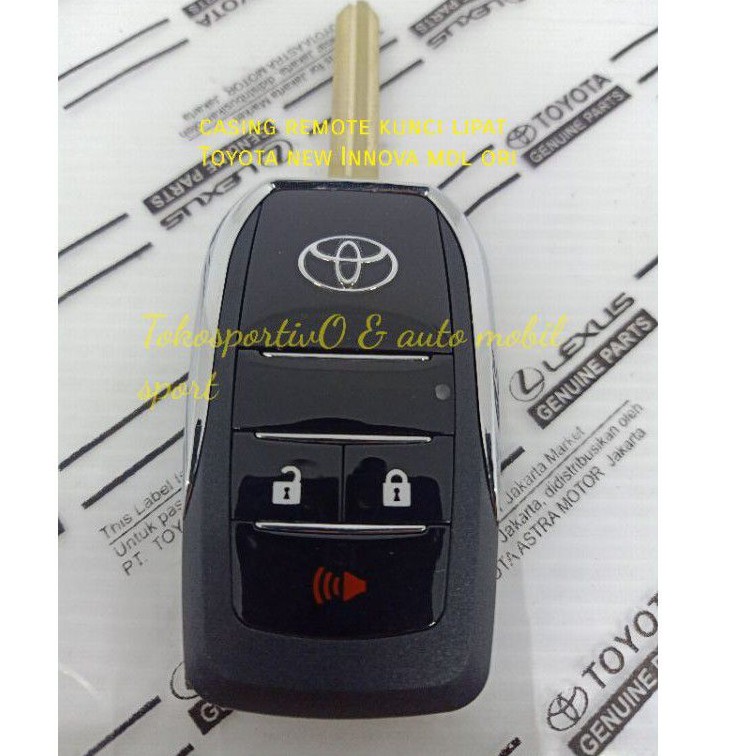 Casing Remote kunci Toyota Innova lama model style kunci lipat 2005-2011 buat pengganti kunci lama