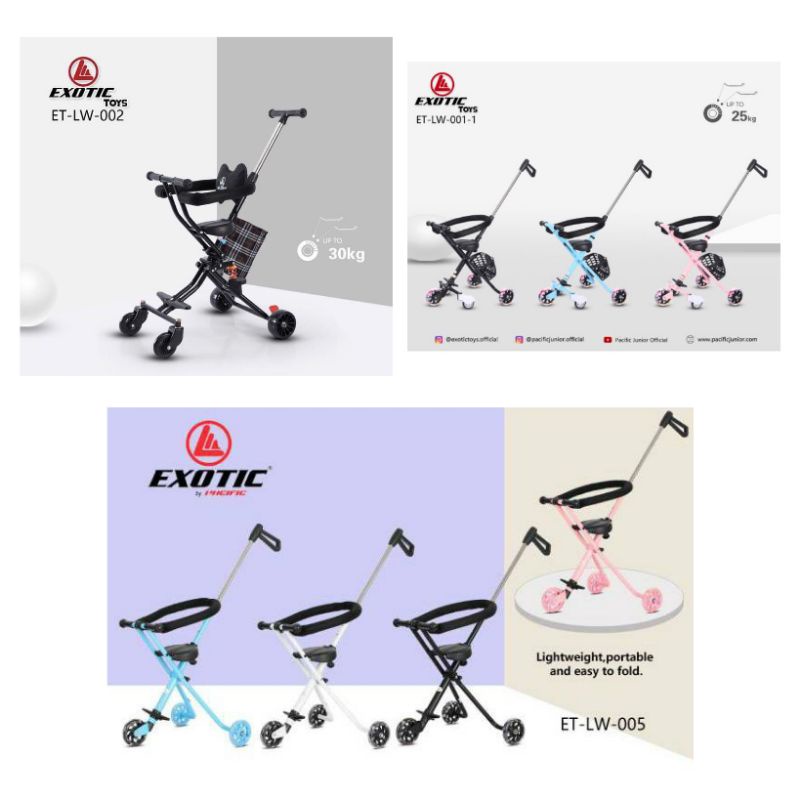 EZZY STROLLER DORONGAN ANAK PMB EZ-03 / STROLLER DORONGAN ANAK EXOTIC TRIKE LW007