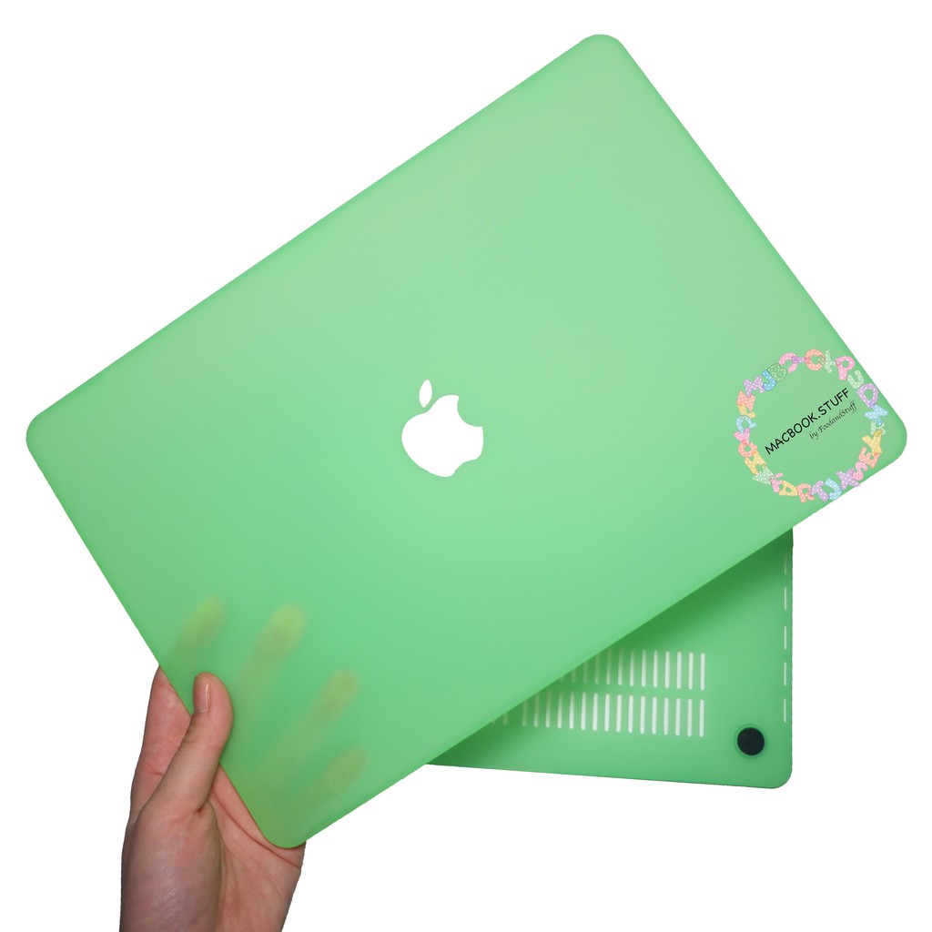 MACBOOK Case MATTE GREEN NEW AIR PRO RETINA 11 12 13 14 15 16 INCH NON /  WITH CD ROOM / TOUCHBAR / TOUCH ID / M1 2020 2021 2022