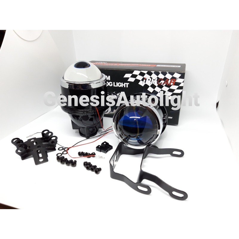 Ready Foglamp Projector Bi-Xenon HID IPHCAR M612 3inch BlueLens Full Metal Sepasang