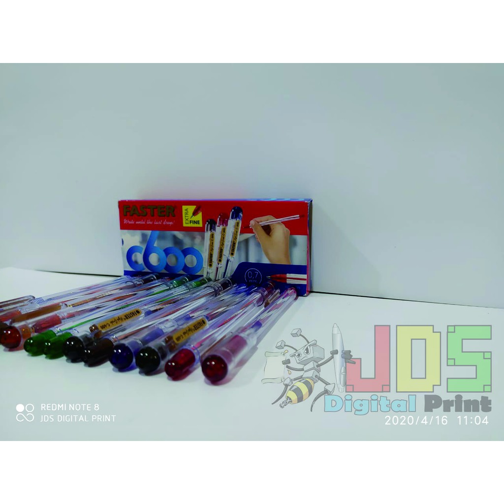 

Bolpoin / pen / pulpen Faster C600 warna hitam