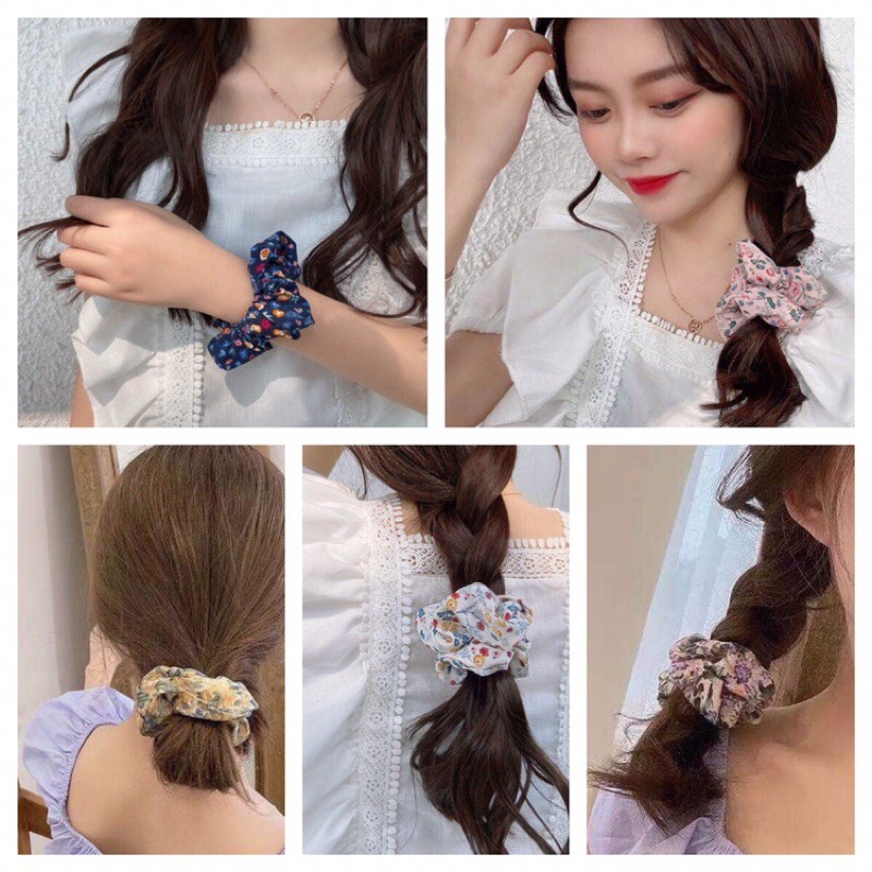IKAT RAMBUT SCRUNCHIE WANITA IMPORT KARET KUNCIR JEPIT HAIRTIE BANDO HIJAB WANITA KOREA STYLE