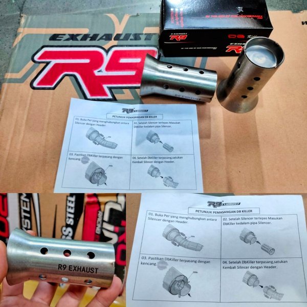 Readyy PEREDAM SUARA KNALPOT DB KILLER DB KILLER R9 EXHAUST PEREDAM KNALPOT R9 PROLINER LEOVINCE