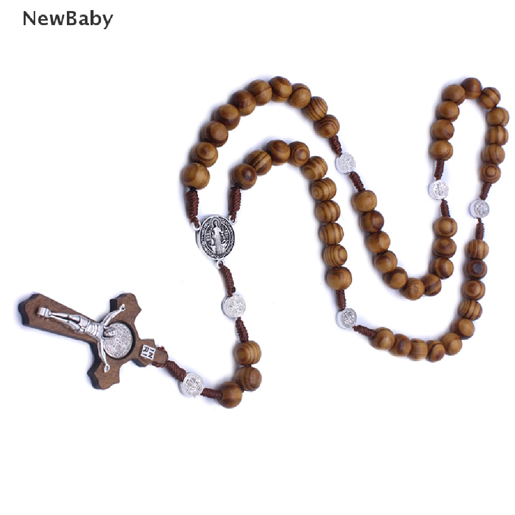 Kalung Rosario Desain Manikmaniksalib Yesus Gaya Katolik Handmade Untuk Bayi