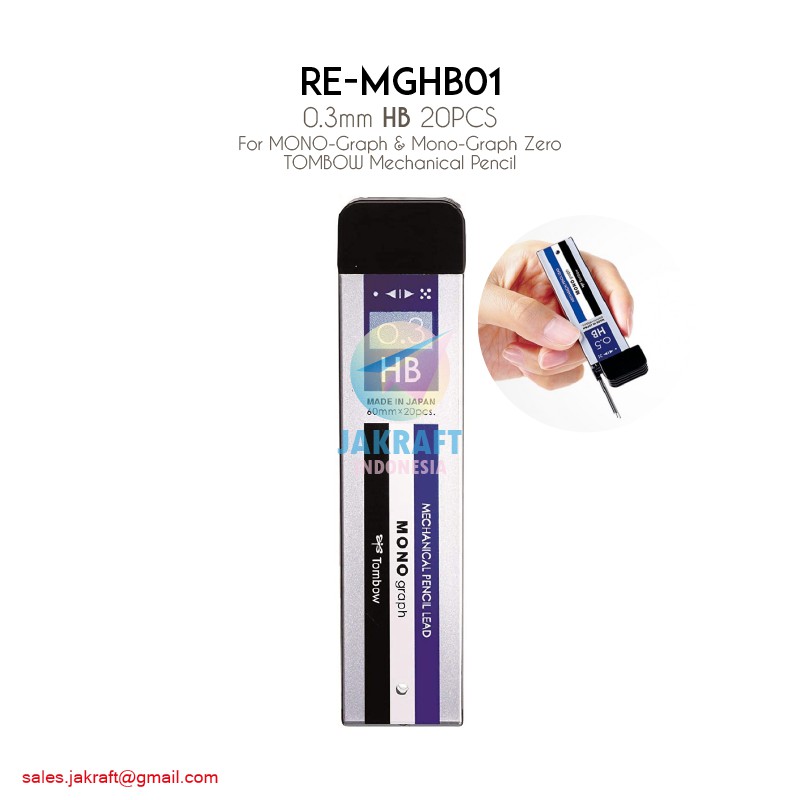 Jual (20 Pcs) TOMBOW Refill Isi Pensil Mekanik 0.3 mm HB Mechanical