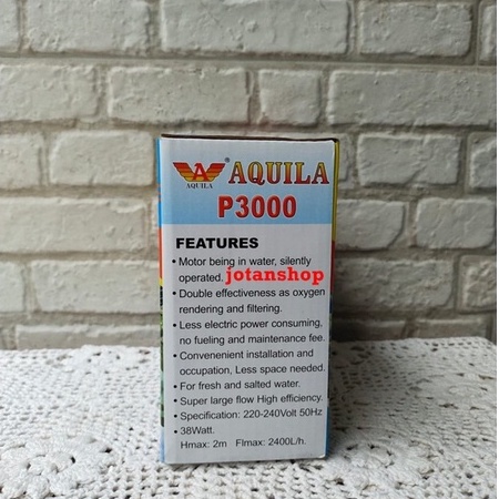 Aquila P3000 P 3000 power head mesin pompa celup aquarium aquascape power heads