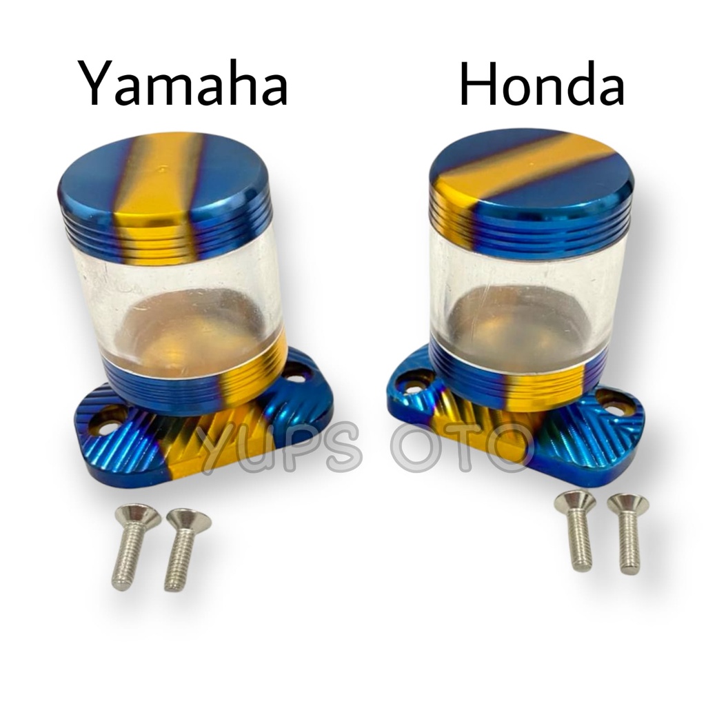 TUTUP STEMPEL TRANSPARAN TWOTONE 2TONE HONDA VARIO BEAT SCOOPY DLL YAMAHA MIO VEGA DLL