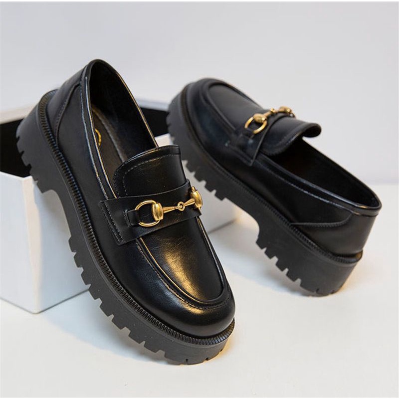 Sepatu Wanita Docmart Kasual Hitam / Sepatu Wanita Kulit Oxford Slip On Cewek Terbaru / Sepatu Wanita Flat Kekinian Trending Viral  / Sepatu Sungkar Terlaris / Bisa Cod