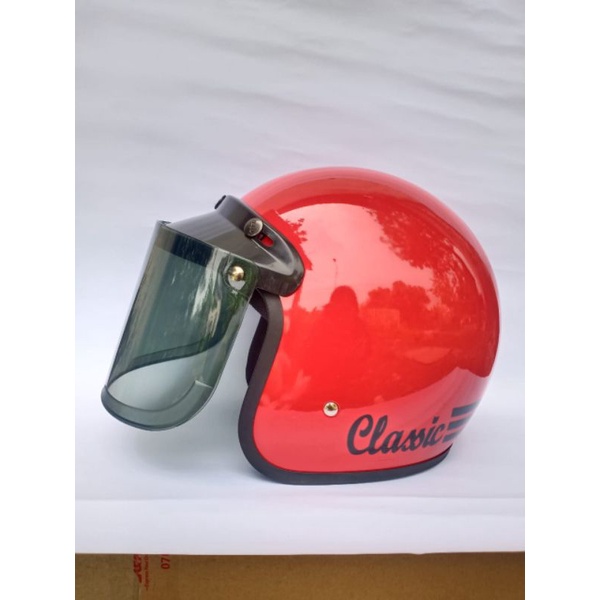 Helm Bogo Classic Dewasa Kaca Datar SNI