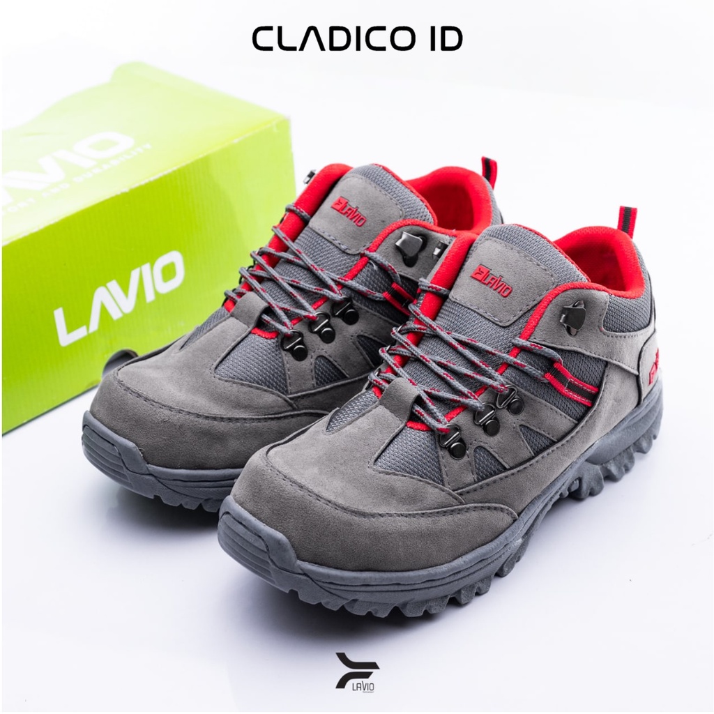 Sepatu Safety Boot Pendek Lavio Geneva Low Bahan High Quality Premium Sefty Shoes Cowok Kerja Lapangan Proyek Outdoor