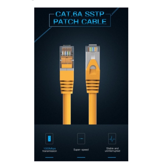 Vention Kabel LAN Gigabit Ethernet RJ45 Cat6a SSTP UTP 8M 10M