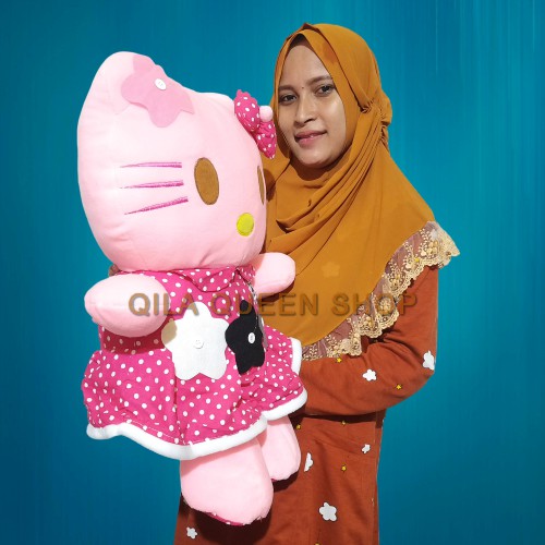 Boneka hello Kitty polkadot pita XL murah