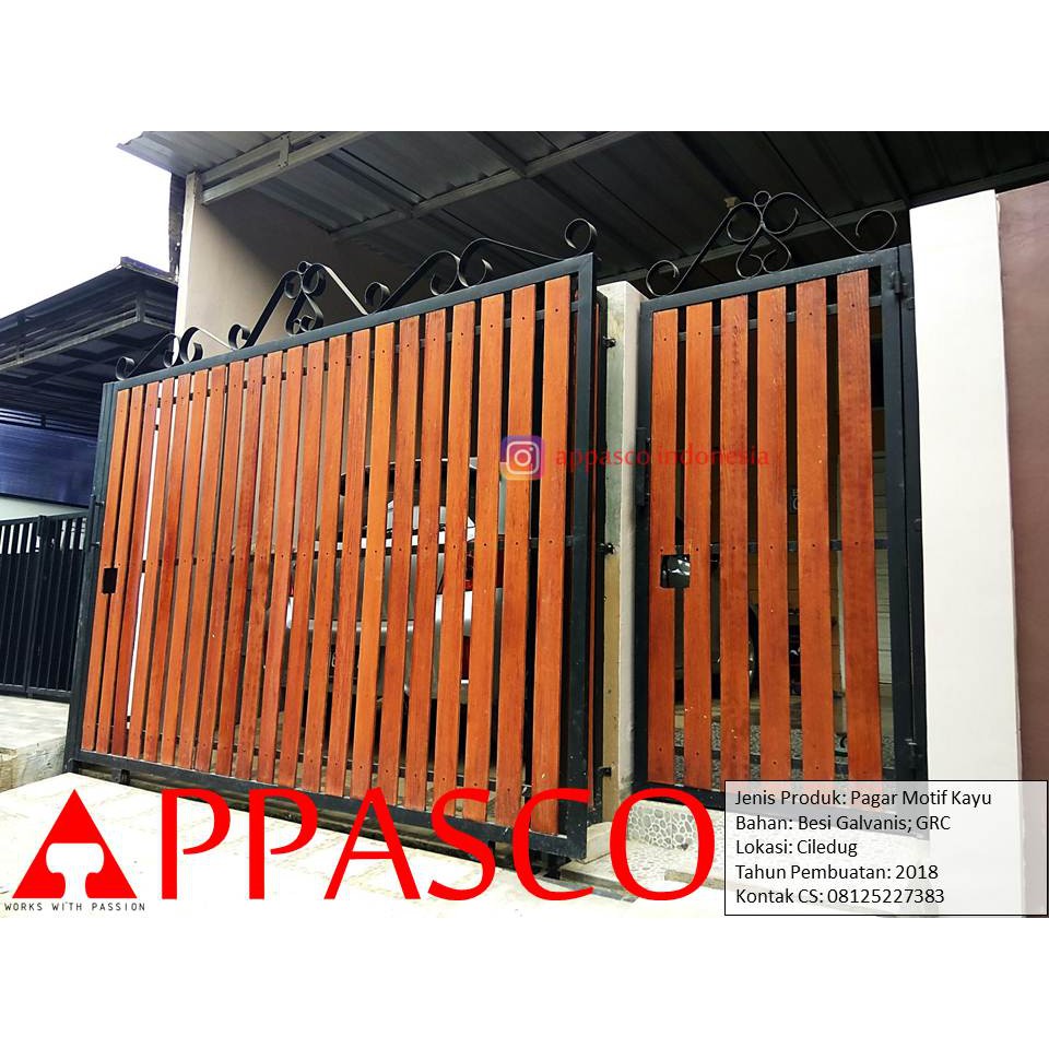 Pagar Motif Kayu Pagar Rumah