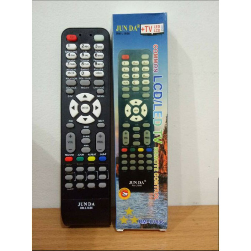 REMOT TV RM- L1886 UNIVERSAL UNTUK SEMUA TV LCD/LED