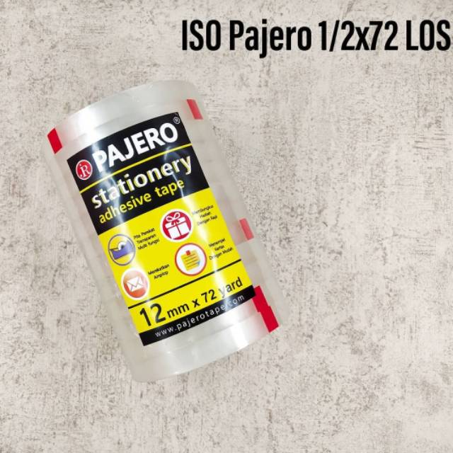

ISOLASI BENING PAJERO 12MM 1/2X72 LOS