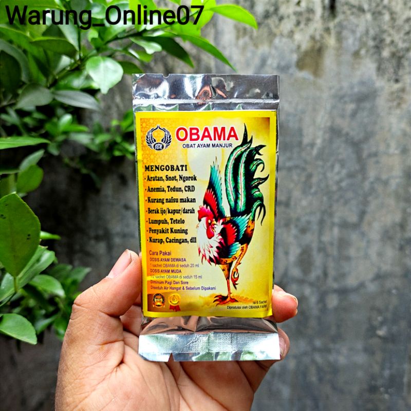 OBAT AYAM SAKIT ARATAN SNOT DAN CRD Isi 6 sachet Obama Obat Ayam Sakit Mengatasi Penyakit Aratan Tet