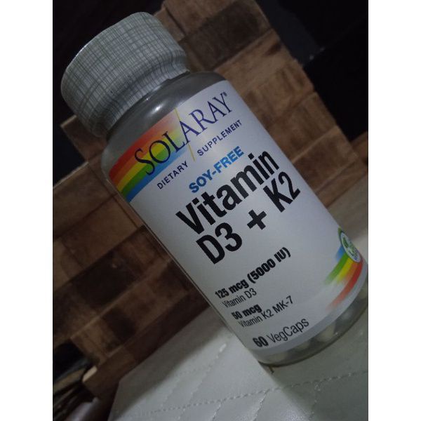 Solaray vitamin D3 + K2