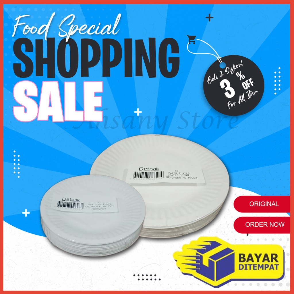 Piring Kertas Besar Detpak