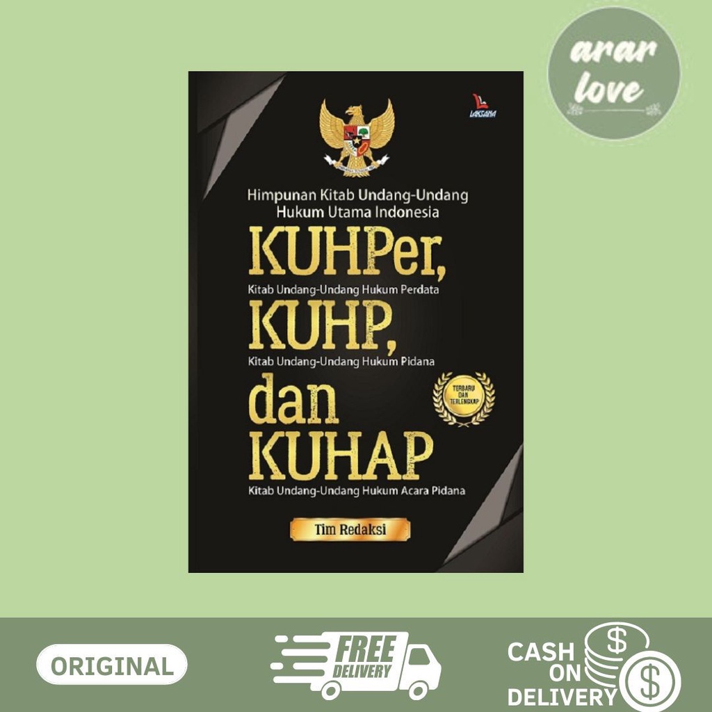 BUKU HIMPUNAN KITAB UNDANG-UNDANG HUKUM UTAMA INDONESIA KUHPER, KUHP, DAN KUHAP
