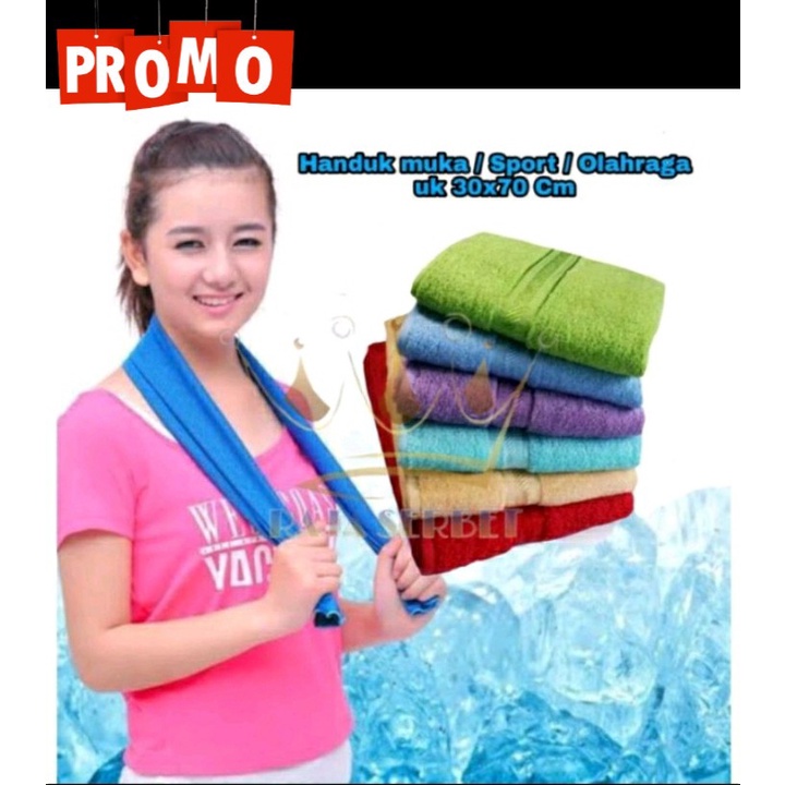 Handuk senam/handuk olahraga/handuk sport/handuk keringat/handuk leher/handuk kecil 30x70