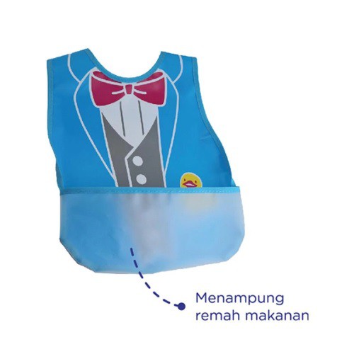 Baby Safe Bib Crumb Catcher Slaber Celemek Makan Anak Dengan Kantong Remah