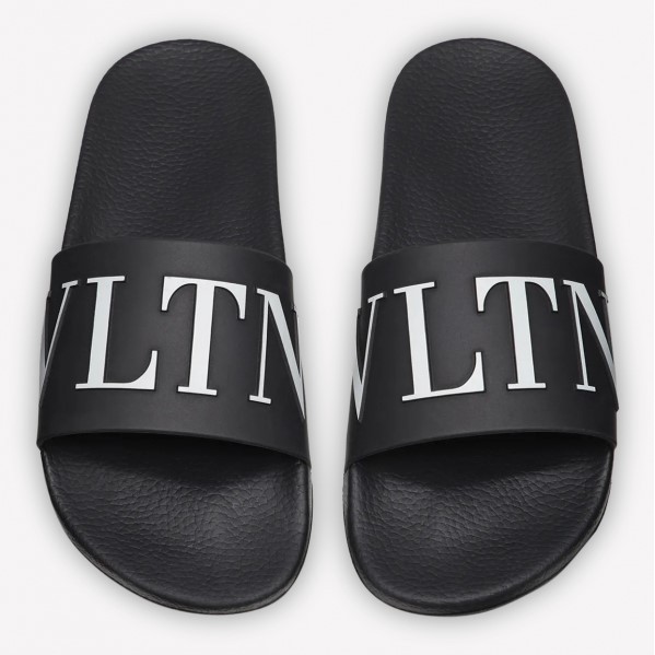 Vlentino VLTN Slides Black/White 100% Authentic