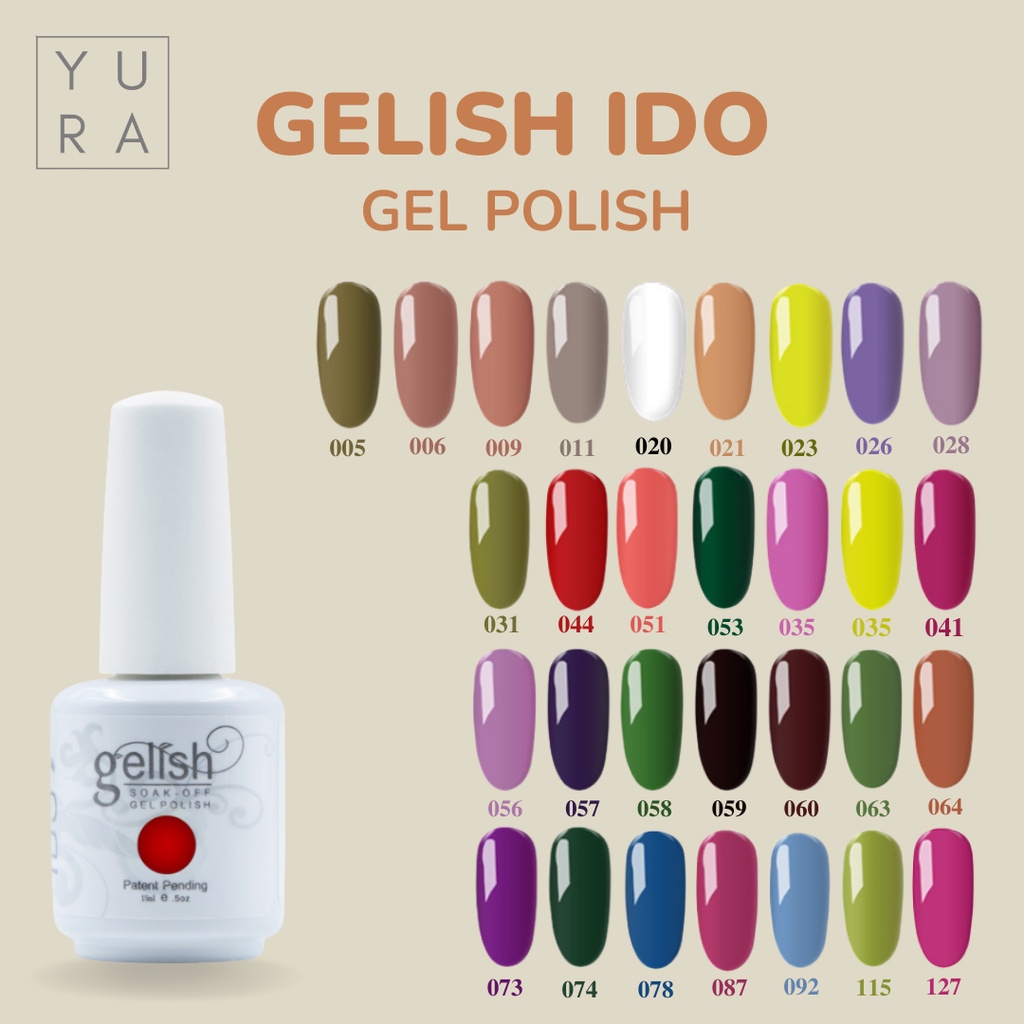 GELISH IDO GIDO Kutek soak Off Gel Nail Polish no 05-127 / Kutek UV LED