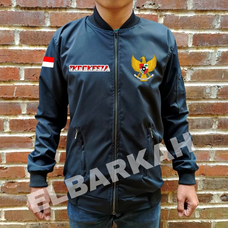 JAKET BOMBER LOGO WP GARUDA INDONESIA JAKET BOMBER BISA CUSTOM LOGO SENDIRI jaket bomber waterfroop jaket bomber terbaru