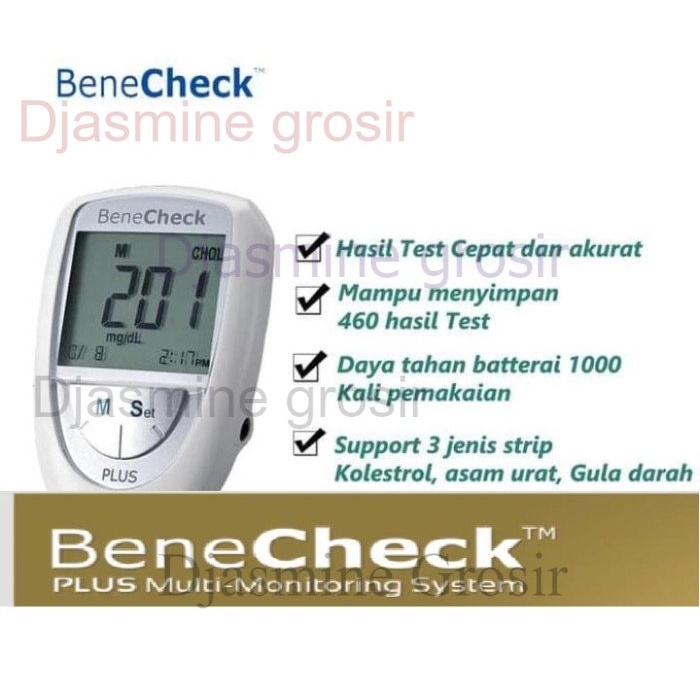 BeneCheck PLUS Single / Alat Cek Darah Asam Urat Chol 3in1