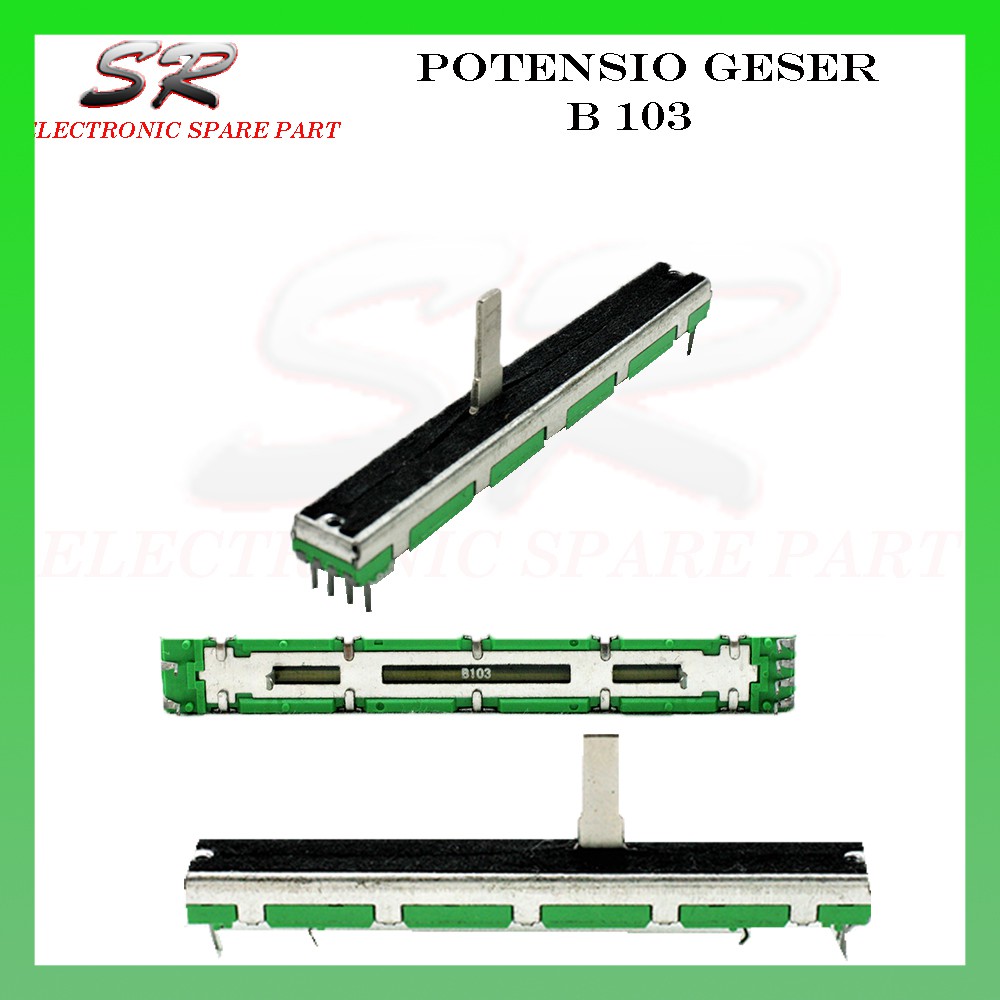 Potensio Geser B 10 K 15 C / POTENSIO geser 7,5 cm B103 15C