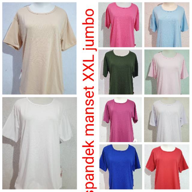 Meygrosir spandex manset tgn pdk XXL polos