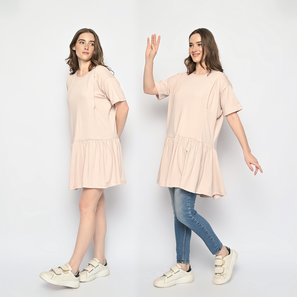 Cotton T-Shirt Dress (Baju Dress Kaos Hamil &amp; Menyusui)